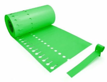 LL5 Loop Lock Label 16cm (11 x 1.6cm) GREEN   (x 1000)