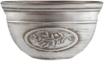 Olive Bowl Planter 30cm - Silver