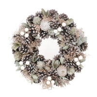 30cm Soft Greens / Natural Wreath