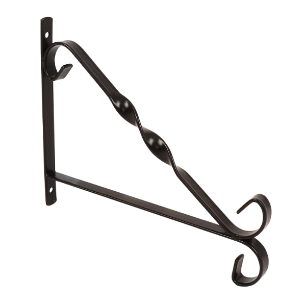 BAB12 | 12" Hanging Basket Bracket Black (24)