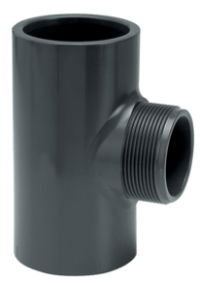 PVC Fitting Tee Male Take Off Adaptor 