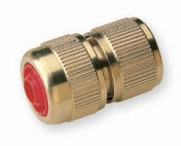 Brass Hose Connector with Shut Off Valve