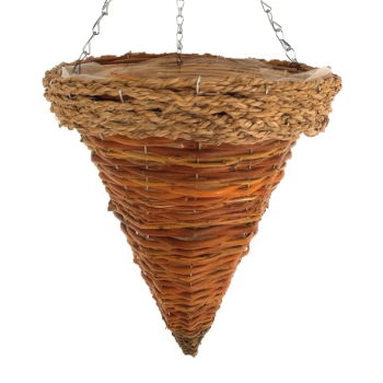 Rope Top Rattan Cone