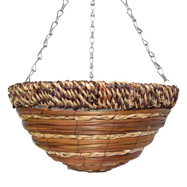 Brushwood & Seagrass Round Hanging Basket