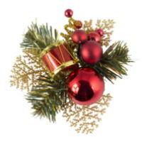 Christmas Pick Drum & Baubles - Red