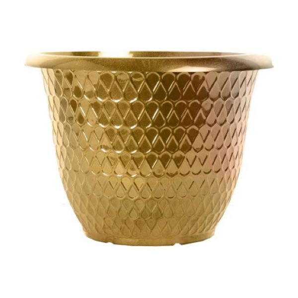 Minerva Planter 12.5" - High Gloss Gold