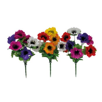 Christmas Silk Flower Anemone (x48)